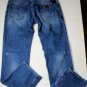 DOLCE & GABBANA JEANS $660 MED WASH LOGO ORN DISTRESS WHISKER DENIM 38/36 54 NEW