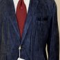 BRUNELLO CUCINELLI JACKET $6050 DARK BLUE SUEDE CALFSKIN 2BTN BLAZER 44R 56 NEW