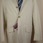 BALLANTYNE COAT $1250 KHAKI COTTON/POLY 4-BTN SPRING TRENCH COAT XL 54e NEW