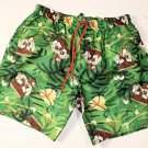 DSQUARED2 SWIM TRUNKS $495 GREEN RANDOM MONKEY BEACHWEAR SWIMSUIT MED 50e NEW