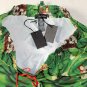 DSQUARED2 SWIM TRUNKS $495 GREEN RANDOM MONKEY BEACHWEAR SWIMSUIT MED 50e NEW