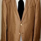 ZEGNA JACKET $2195 COPPER 2BTN COTTON/LINEN/SILK DUO STREET SPORTCOAT 44 54e NEW