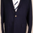 THOM BROWNE JACKET $2495 NAVY WOOL/CASHMERE SUEDE ELBOW BLAZER 44 4 54e NEW