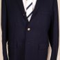 THOM BROWNE JACKET $2495 NAVY WOOL/CASHMERE SUEDE ELBOW BLAZER 44 4 54e NEW