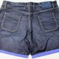 GUCCI PANTS $630 DARK WASH FRONT WHISKERED LOGO BTN FLY DENIM SHORTS 40 56e NEW
