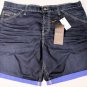 GUCCI PANTS $630 DARK WASH FRONT WHISKERED LOGO BTN FLY DENIM SHORTS 40 56e NEW