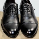 BOTTEGA VENETA SHOES $940 BLACK CALFSKIN MULTI-STITCHED CAPTOE OXFORDS 7 40 NEW