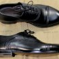 BOTTEGA VENETA SHOES $940 BLACK CALFSKIN MULTI-STITCHED CAPTOE OXFORDS 7 40 NEW