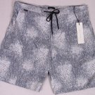 MARC JACOBS SWIMSUIT $450 BLUE/WHT LOGO COUTURE BEACHWEAR SWIM SHORTS M 50e NEW