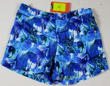 ETRO SWIM TRUNKS $365 LT BLUE/WHITE LOGO TROPIC BEACHWEAR SWIMSUIT XXL 56e NEW