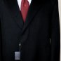 CORNELIANI COAT $1950 BLACK 100%WOOL FLANNEL 3-BTN TAILORED TOPCOAT 44R 54 NEW
