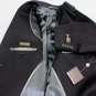 CORNELIANI COAT $1950 BLACK 100%WOOL FLANNEL 3-BTN TAILORED TOPCOAT 44R 54 NEW