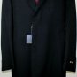 CORNELIANI COAT $1950 BLACK 100%WOOL FLANNEL 3-BTN TAILORED TOPCOAT 44R 54 NEW