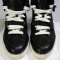 JIMMY CHOO SHOES $995 BLACK VIPER ROOM HI-TOP LOGO ORNAMENTED TRAINER 7 40 NEW