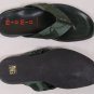 MIU MIU SHOES $385 GREEN DRILL HAWAII THONG LEATHER/COTTON SANDAL 7 40e NEW