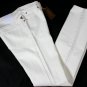 GUCCI JEANS $595 WHITE GUCCISSIMA EMBOSS LOGO STRIPE FIT LEG DENIM 36/36 52e NEW