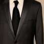 DOLCE & GABBANA JACKET $2095 CHARCOAL GRAY 2-BTN WOOL/SHEEPSKIN COAT 40R 52e NEW