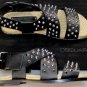 DSQUARED2 SHOES $820 BLACK SPIKE STUD STRAP ESPADRILLE SOLE SANDAL 8.5 41.5e NEW