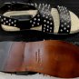 DSQUARED2 SHOES $820 BLACK SPIKE STUD STRAP ESPADRILLE SOLE SANDAL 8.5 41.5e NEW