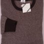 BORRELLI SWEATER $1450 DARK BROWN 100%CASHMERE CREWNECK JUMPER XL 54e NEW