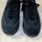 SANTONI SHOES $495 DARK BLUE SUEDE LOGO ORNAMENT SIDE AIRWALK TRAINER 11 44e NEW