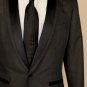 DOLCE & GABBANA JACKET $2095 CHAR BLACK 1-BTN SATIN TRIM FORMAL COAT 40R 52e NEW