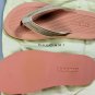 BULGARI SHOES $295 LT PINK/BEIGE LOGO THONG BULGARI SANDALS BEACHWEAR 10 43e NEW