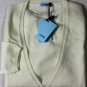 MALO SWEATER $795 IVORY 100%CASHMERE V-NECK 7-BTN CARDIGAN 2 38e NEW