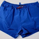 DSQUARED2 SWIM TRUNKS $345 BLUE LOGO TOGGLE TECHNO SWIMSUIT BEACHWEAR M 50e NEW