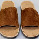 MAISON MARTIN MARGIELA SHOES $445 BROWN SUEDE CALF BROAD STRAP SANDAL 11 44 NEW