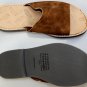 MAISON MARTIN MARGIELA SHOES $445 BROWN SUEDE CALF BROAD STRAP SANDAL 11 44 NEW