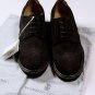 BRUNELLO CUCINELLI SHOES $1295 BROWN SUEDE CALF HANDMADE WINGTIP DERBY 10 43 NEW