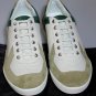 ZEGNA SPORT SHOES $585 GREEN/WHITE SUEDE/CALF LOGO GRIP GOLF TRAINER 8 41e NEW