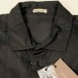 BOTTEGA VENETA SHIRT $750 BLACK MESH INSERT FITTED DRESS SHIRT 16.5/34 42e NEW