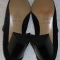 SAKS FIFTH AVENUE Suede Leather Black/Leopard Print Pumps 8 B Vero Cuoio Italy