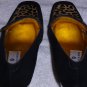 SAKS FIFTH AVENUE Suede Leather Black/Leopard Print Pumps 8 B Vero Cuoio Italy