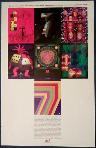 7 BY 7: THE 7TH ANNUAL DIGITAL ART BE-IN poster 1997 Todd Rundgren Tim Leary