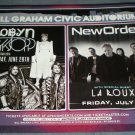 ROBYN ROYKSOPP / NEW ORDER Concert Bill Graham Civic Auditorium kiosk ad sign