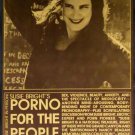 PORNO FOR THE PEOPLE - Susie Bright in person '95 Roxie Cinema poster yellow