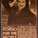 PORNO FOR THE PEOPLE - Susie Bright in person '95 Roxie Cinema poster goldenrod