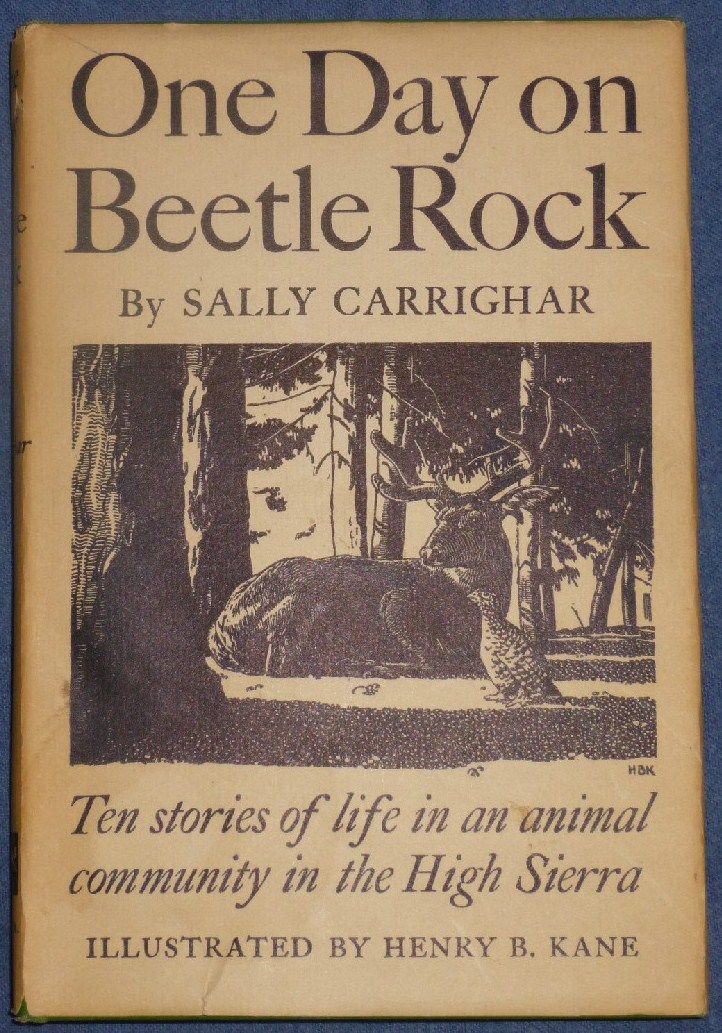 ONE DAY ON BEETLE ROCK Sally Carrighar Henry B Kane High Sierra stories for kids