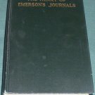 THE HEART OF EMERSON'S JOURNALS 1926 Bliss Perry Chronology Table HC First Ed?