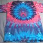 New Tie Dye Small AAA Alstyle Tshirt Blue Scarab (spiral) Pattern t shirt