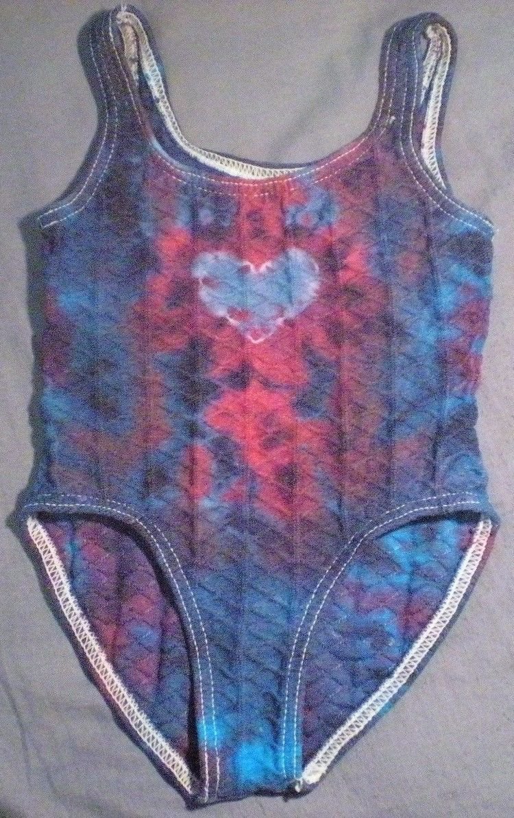 Tie Dye One Piece Girls Swimsuit Small (4/5) Swimwear Swimsuit