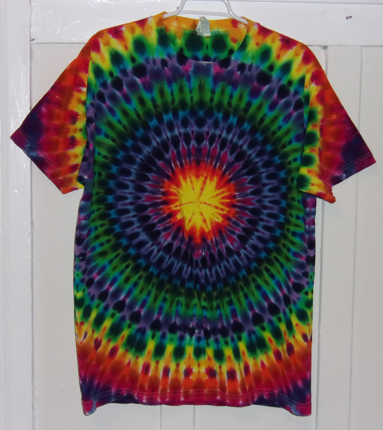 New Tie Dye Large AAA Alstyle Tshirt Pleated Circular Pattern t shirt
