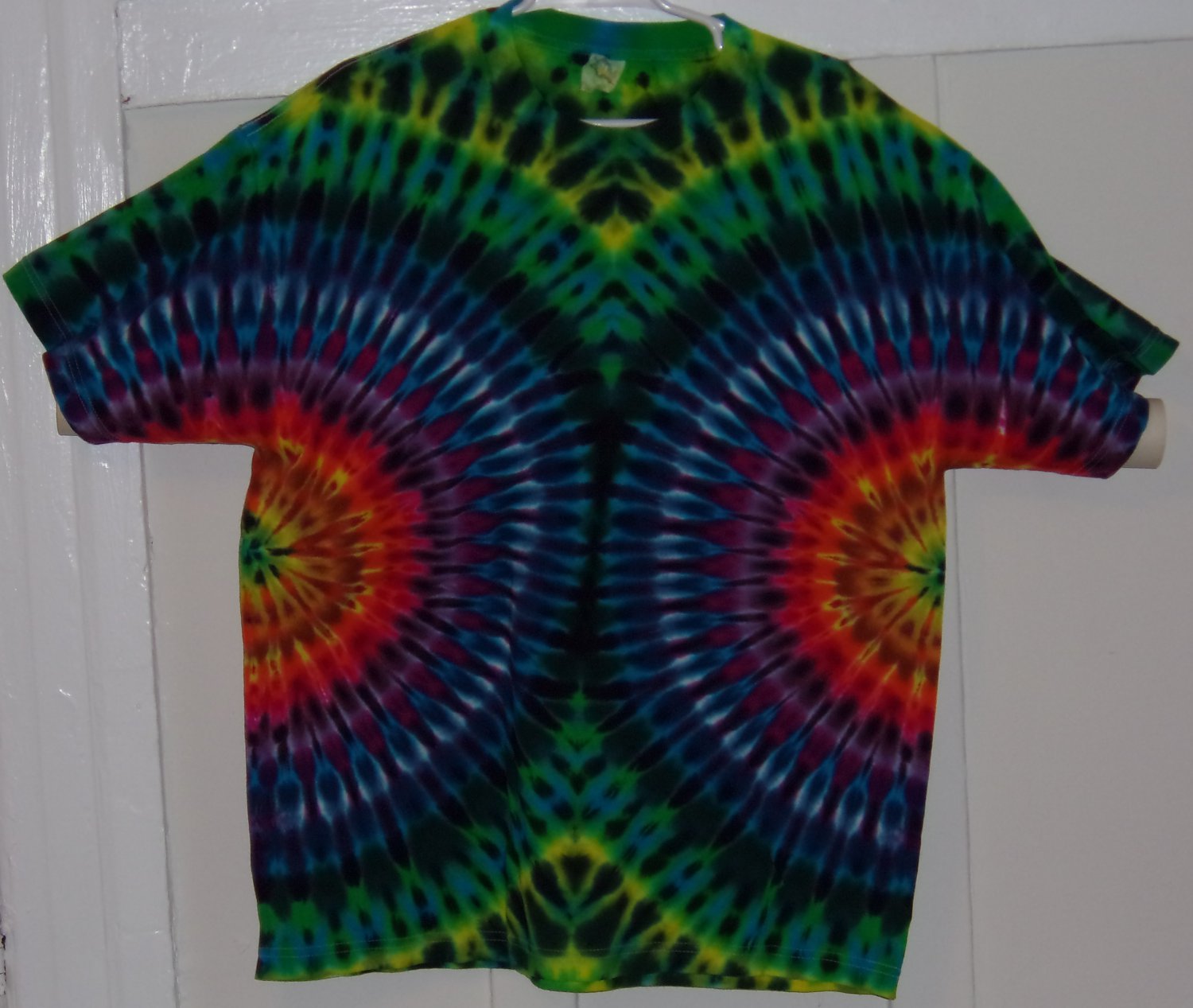 New Tie Dye XL AAA Alstyle Tshirt Circular pleated pattern Rainbow t shirt