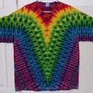 New Tie Dye XL AAA Alstyle Tshirt Full Rainbow color V pattern / Yoke t shirt