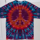 New Tie Dye XL AAA Alstyle Tshirt Earthy Peace sign blue red purple background t shirt