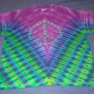 New Marijuana Leaf Peace Sign Tie Dye Extra Large (XL) Hanes Tshirt