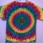 New Tie Dye Juvy Small (4) Alstyle Tshirt Rainbow circular pattern t shirt